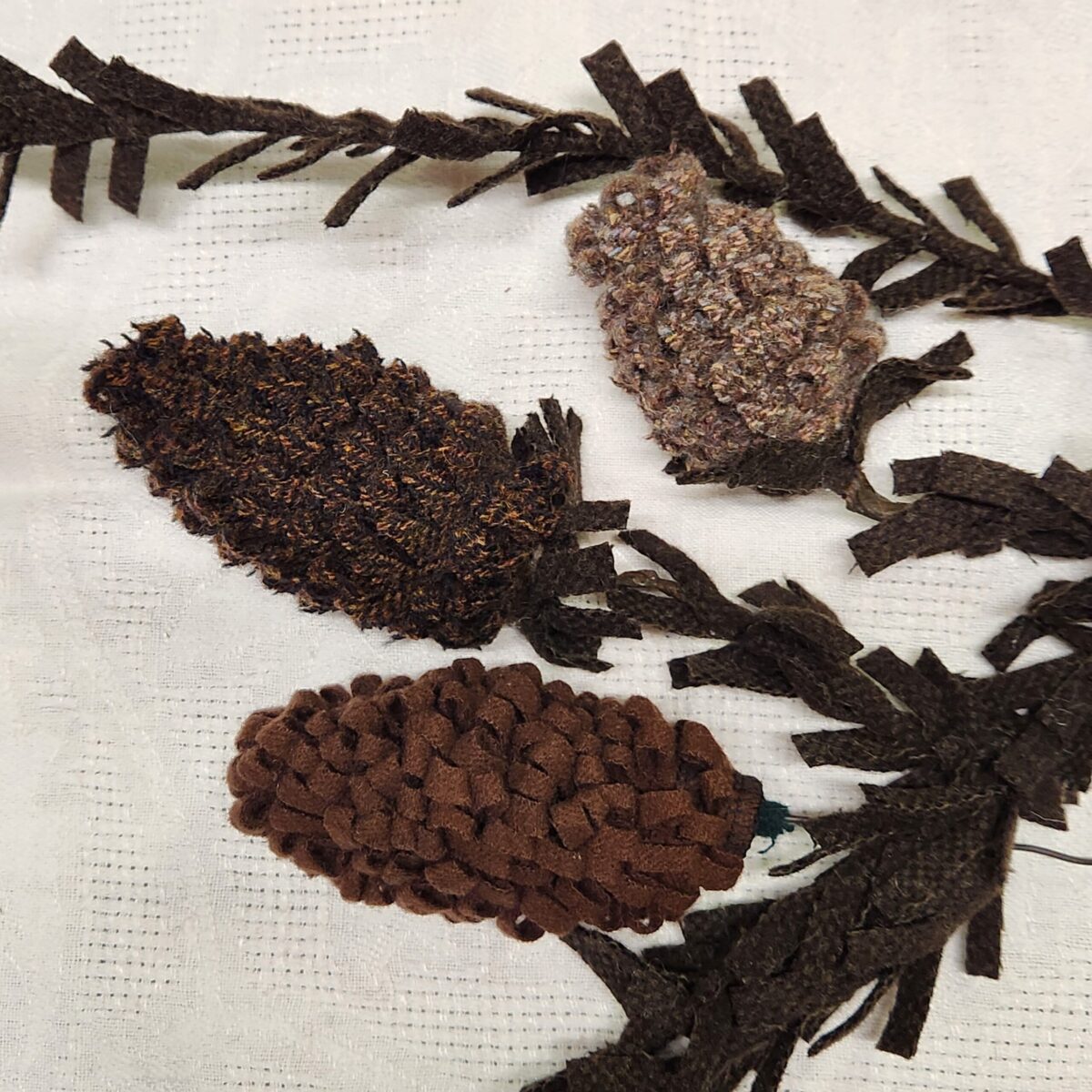 Upcycled Fiber Pine Cones - Image 1
